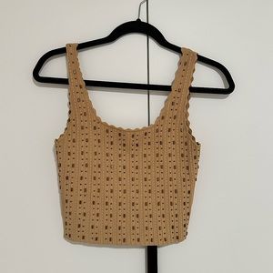 Sandro Embellished Crop Top Size 1 Small
